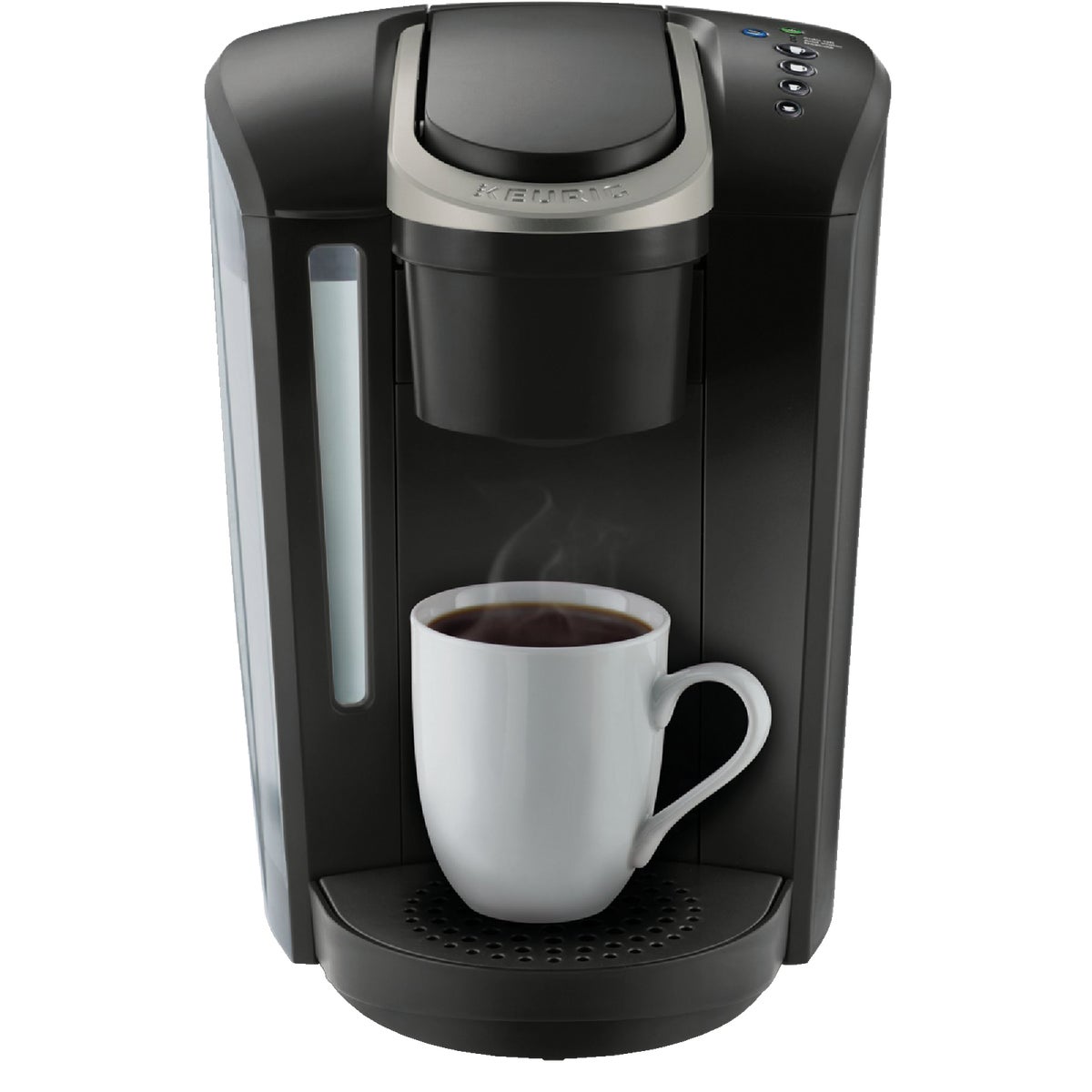Item 603367, K-Select single coffee maker combines sleek design and simple button 