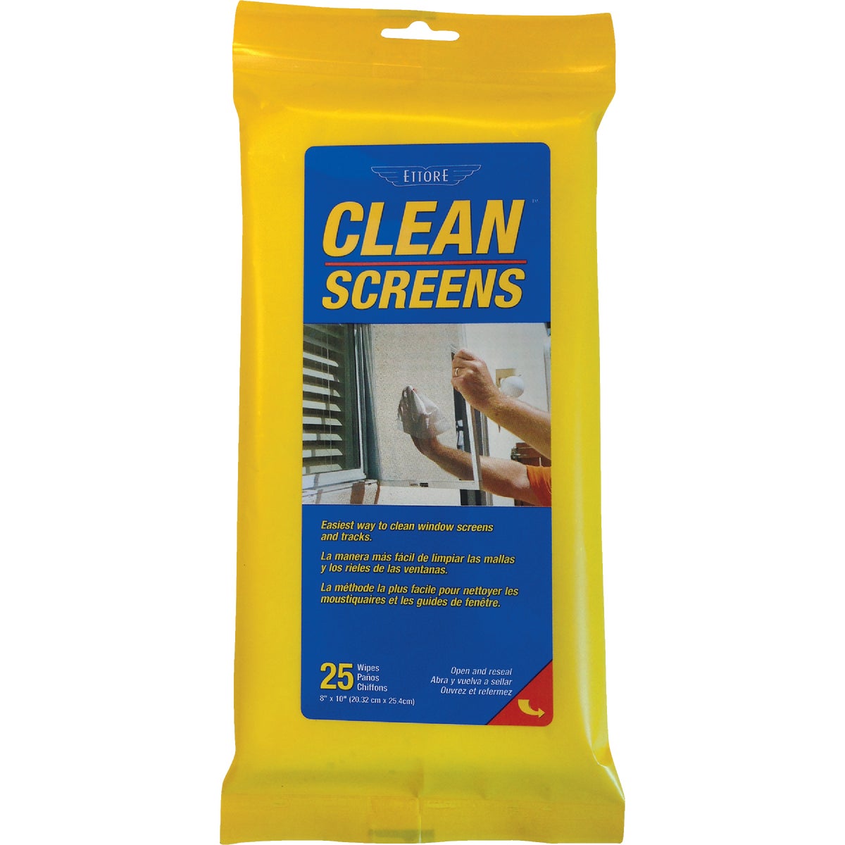 Item 605476, Easiest way to clean window screens and tracks.