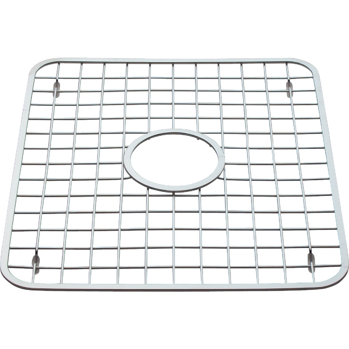 Item 606151, SinkWorks regular sink grid with hole in center. 18/8 stainless steel.