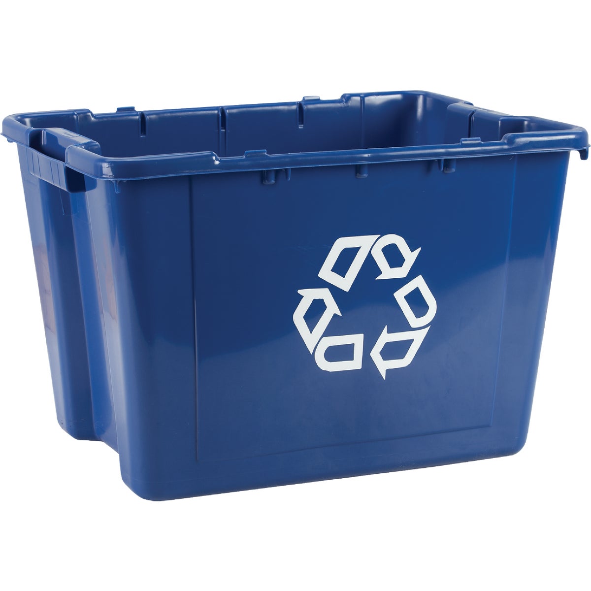 Item 609382, The Rubbermaid Commercial Recycling Bin is made of post-consumer recycled 