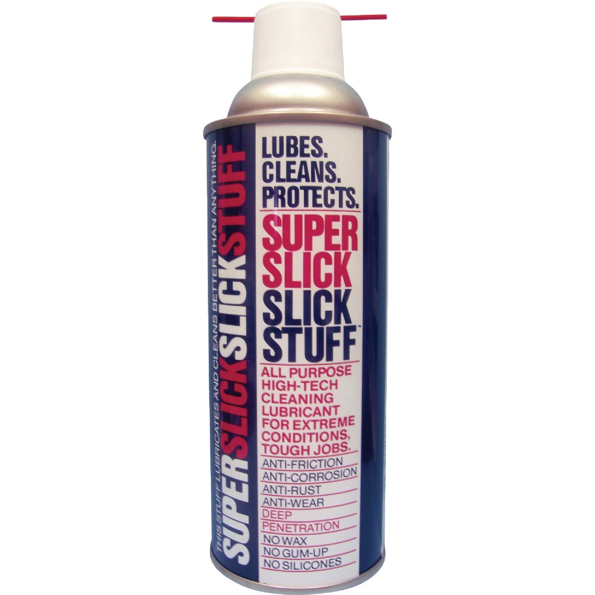 Item 610985, Super Slick is a non-petroleum based, greaseless product that lubricates, 