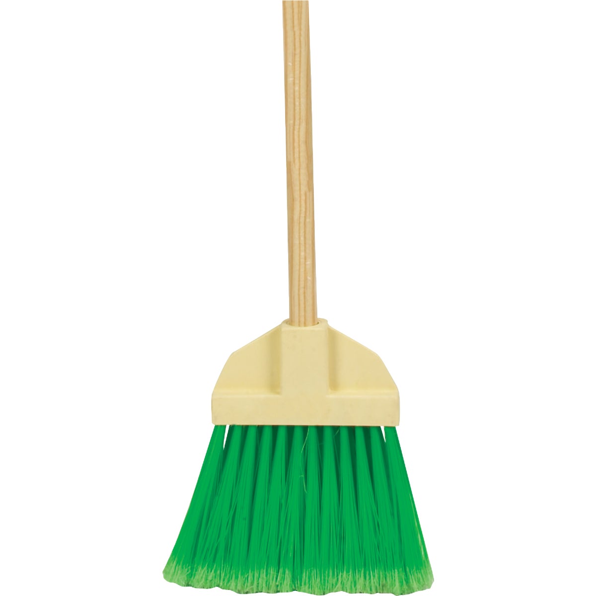 Item 611056, Soft, lightweight lobby broom is filled with rugged, flagged plastic 