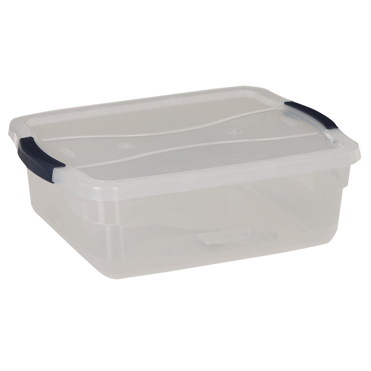 Item 611808, The Rubbermaid Cleverstore Tote is expertly designed with recessed lids and