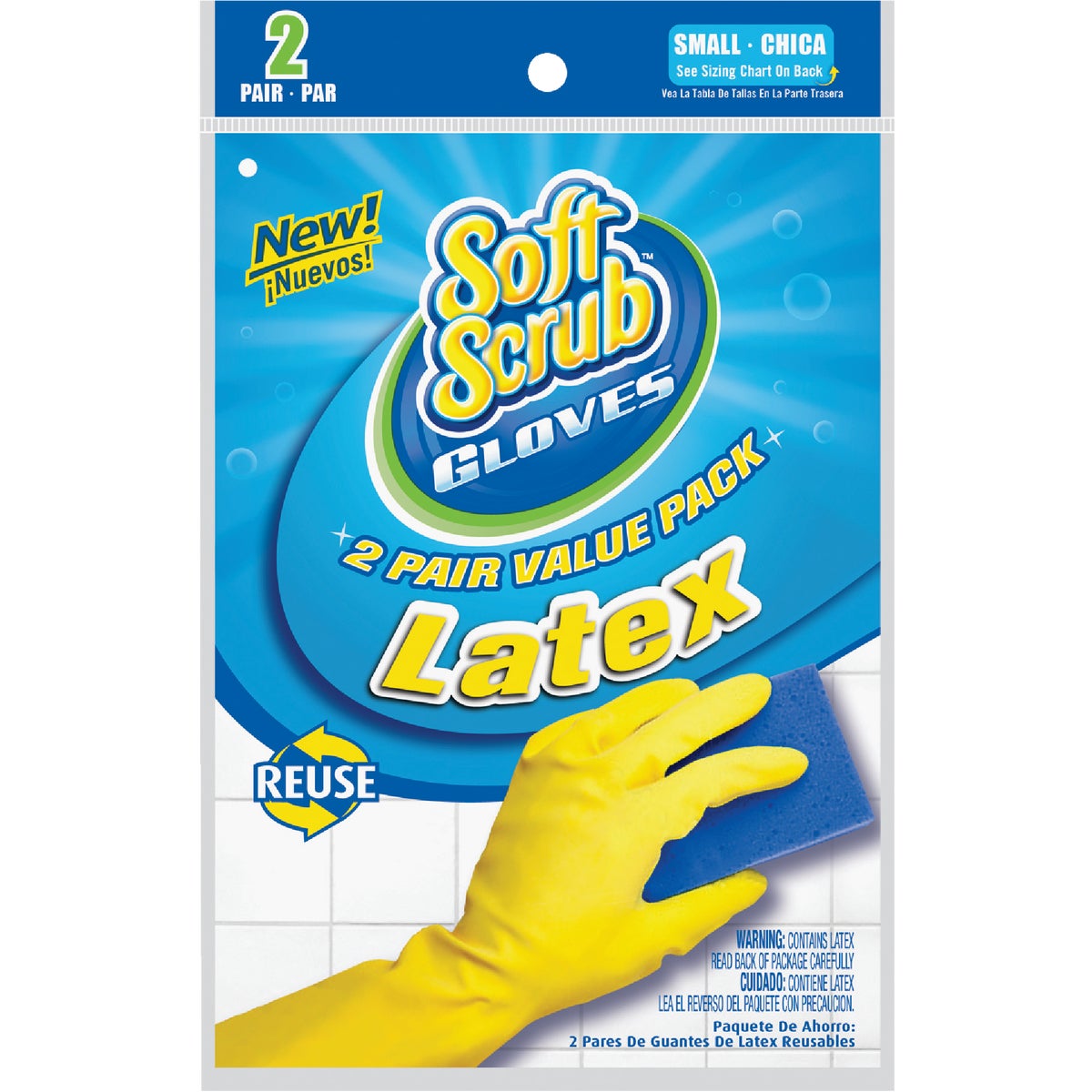 Item 611877, Reusable latex gloves feature flocked lining for added comfort.