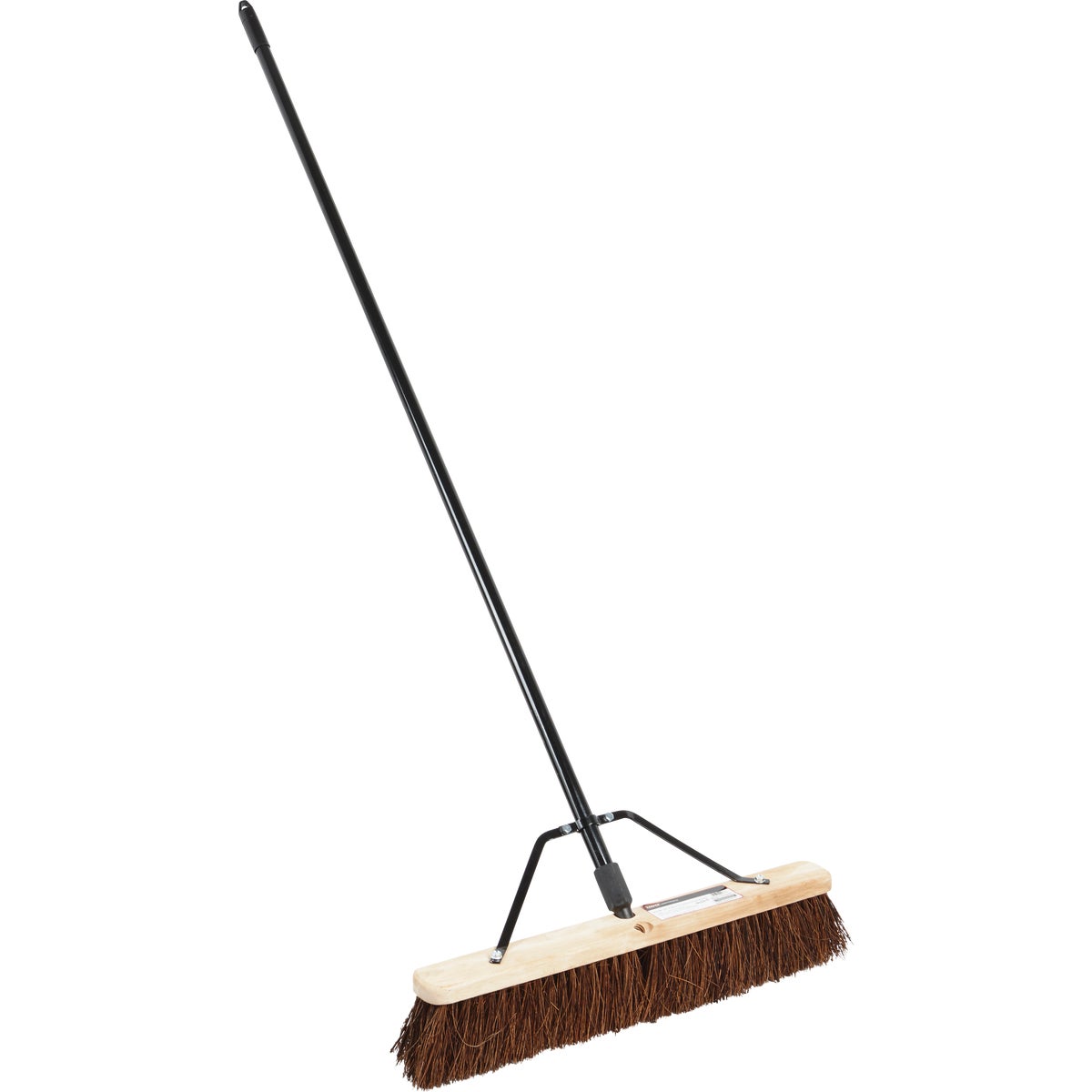 Item 612206, 24 In. rough surface palmyra push broom.