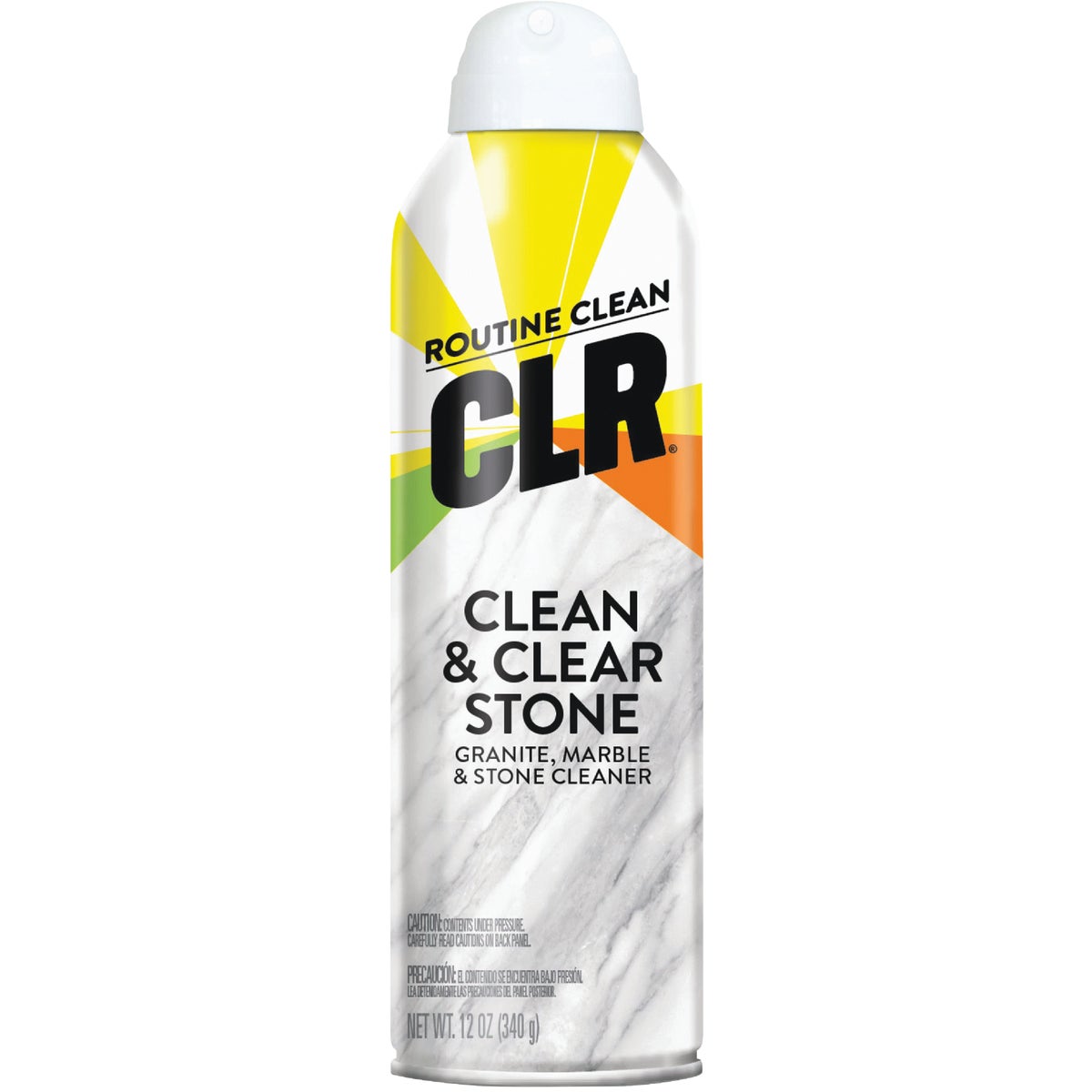 Item 612235, Aerosol CLR stone cleaner for use with granite, marble, stone Corian, tile
