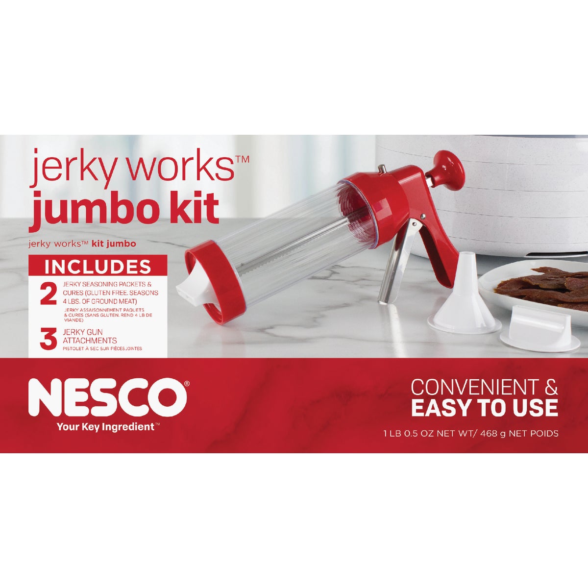 Item 612714, The famous Nesco Jerky Works kit has everything you need to start making 