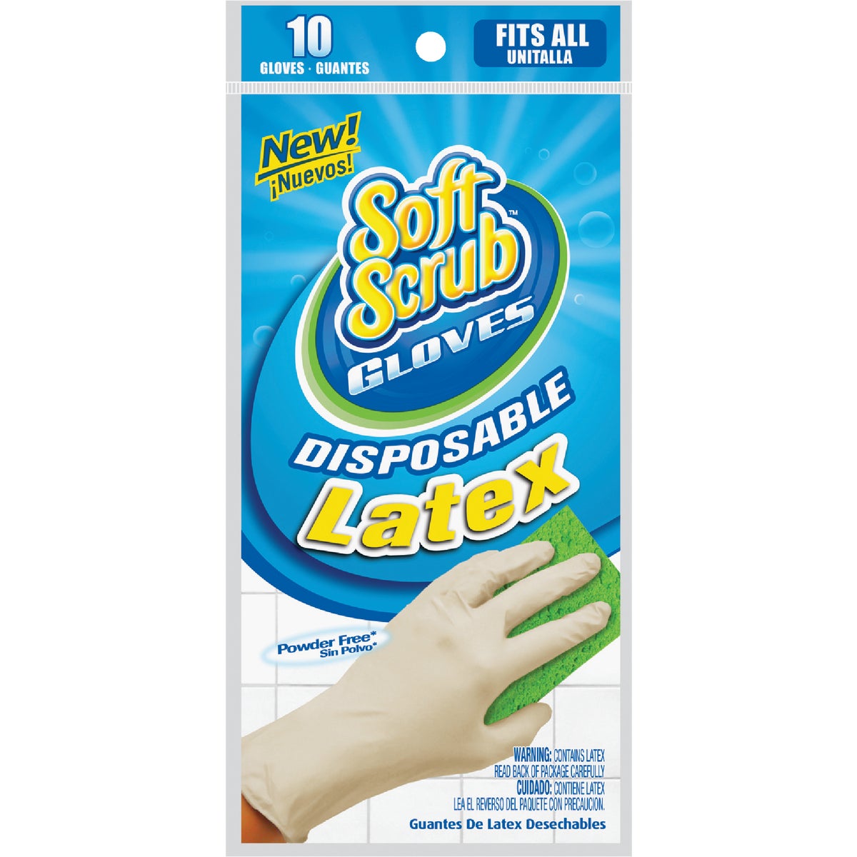Item 613474, Latex disposable gloves. One sizs fits all.