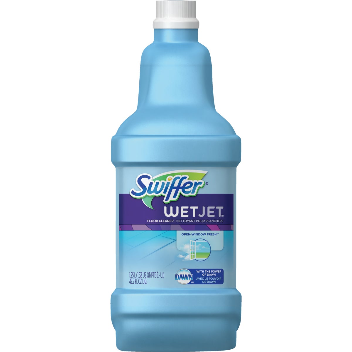 Item 617773, Swiffer WetJet cleans floors better in half the time.