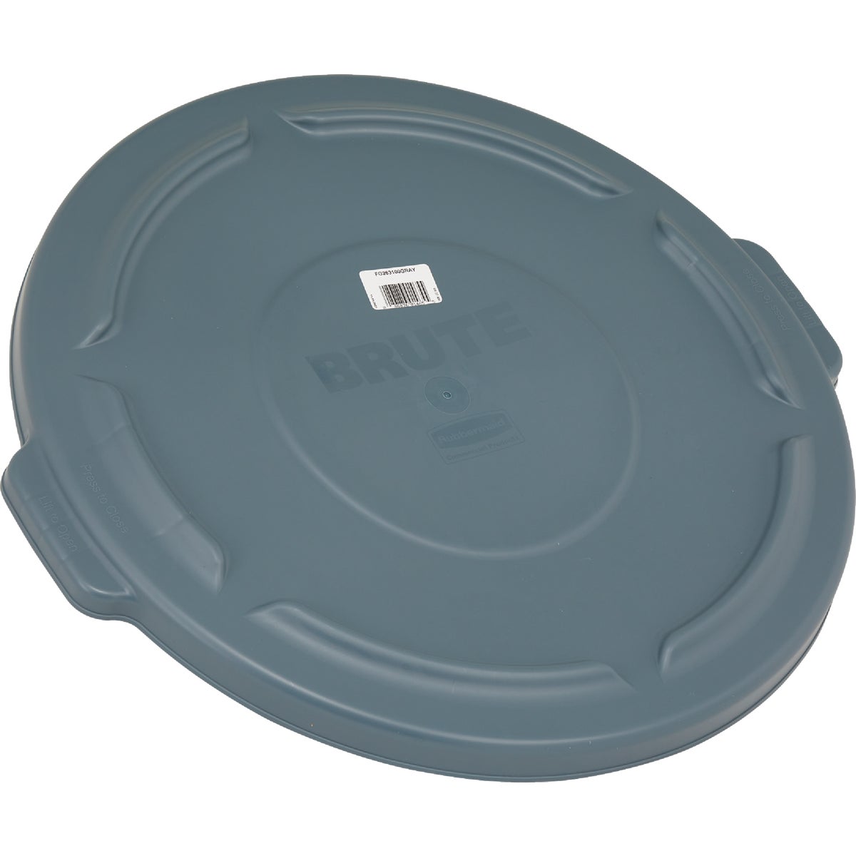 Item 618004, The Rubbermaid Commercial Brute Self-Draining Lids feature self-draining 