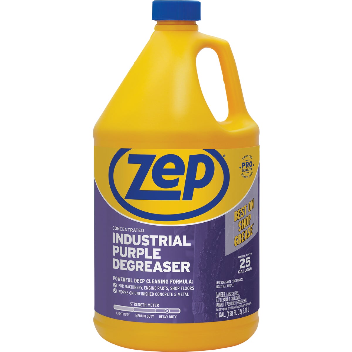 Item 618810, Industrial Purple Cleaner and Degreaser is a multi-purpose, heavy-duty 