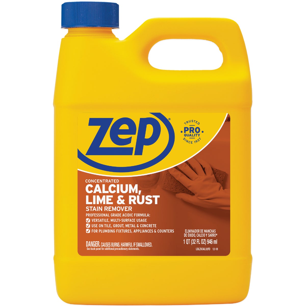 Item 619003, Zep calcium, lime, and rust remover is designed to remove calcium, lime, 