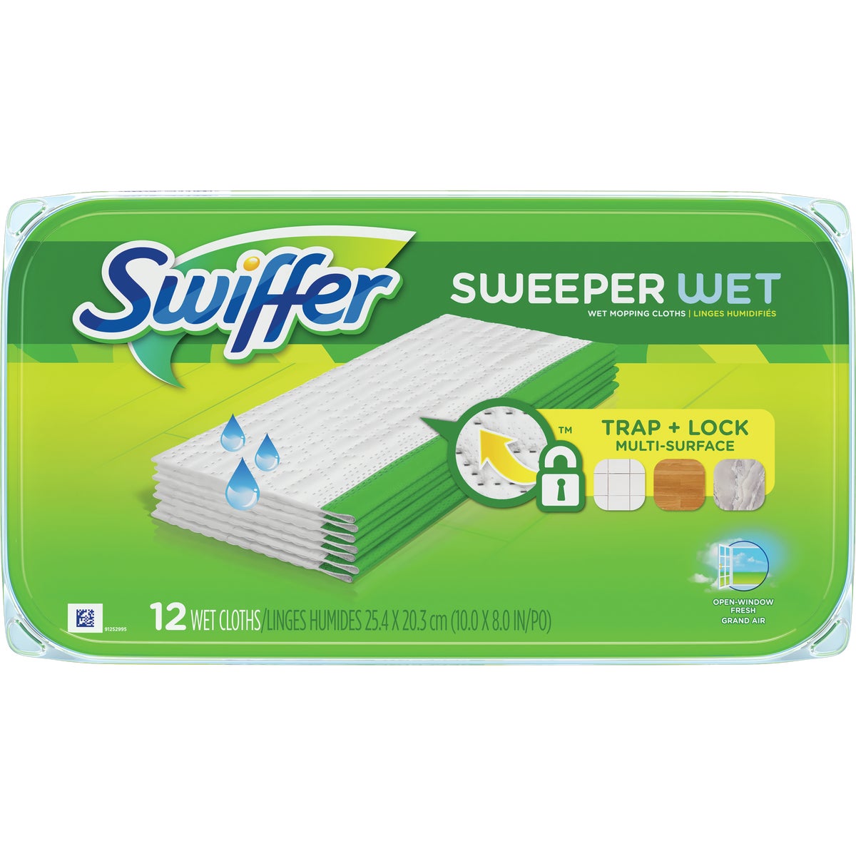 Item 619478, Replacement cloths for Swiffer starter kit.