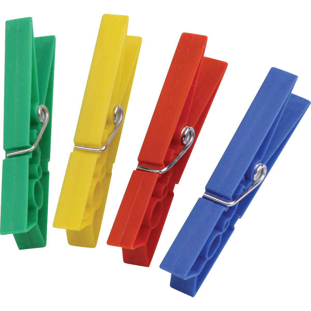 Item 620149, Classic Spring Plastic Clothespins are multicolored.