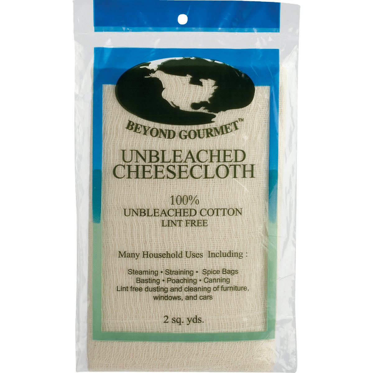 Item 622810, Unbleached cheesecloth made of 100% lint-free cotton.
