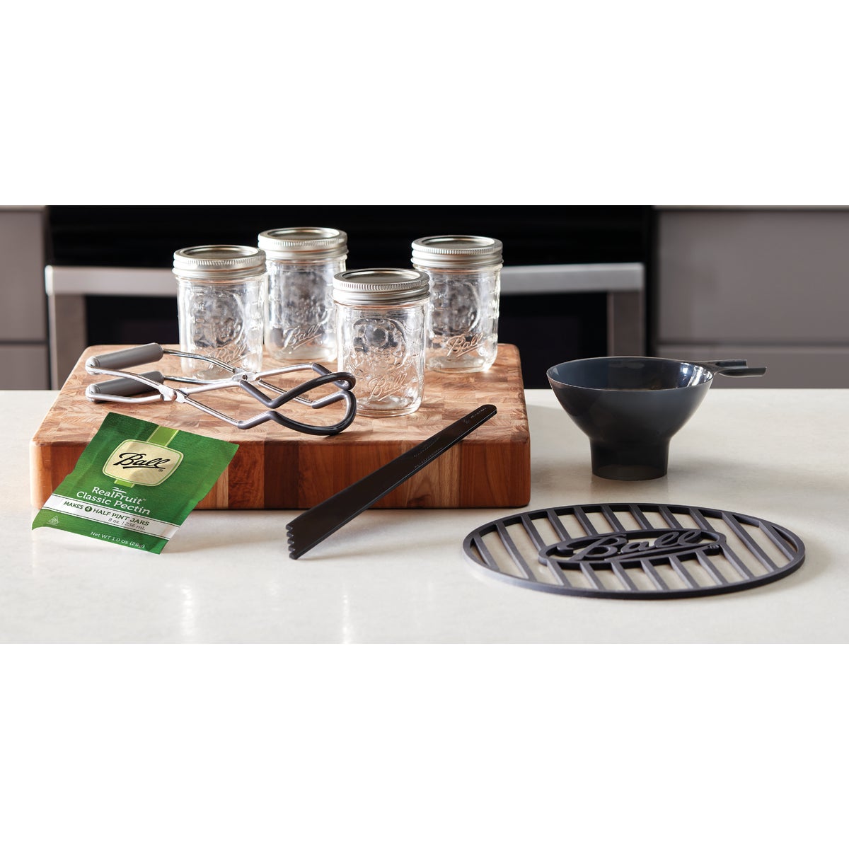 Item 625073, Ball Preserving Kit provides the ideal combination of ball jars, canning 