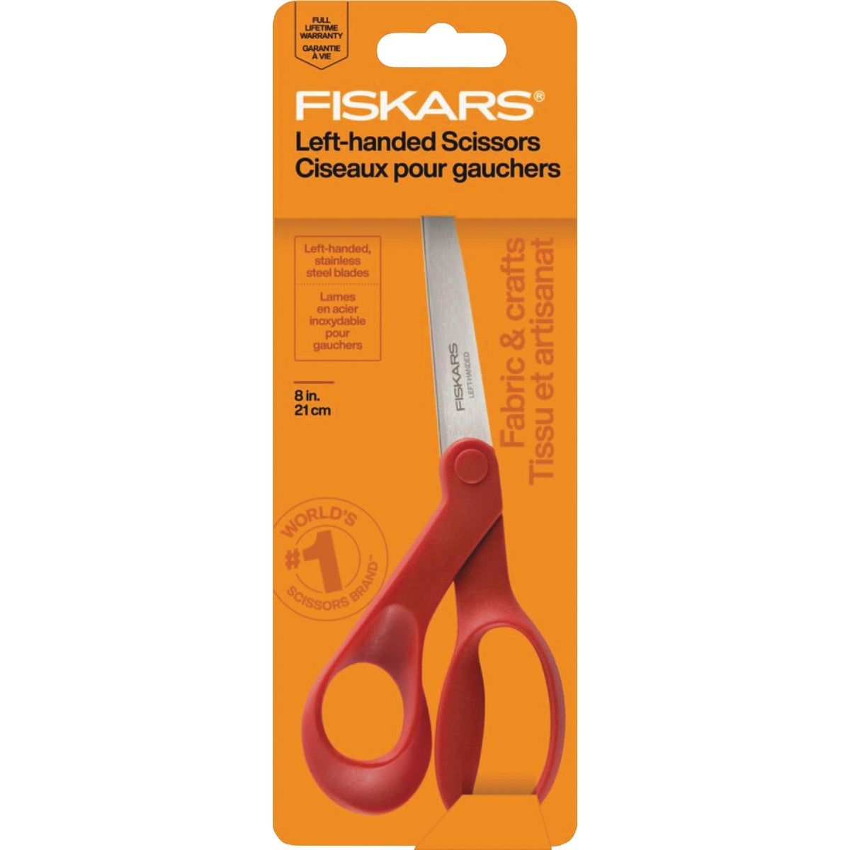 Item 627003, Fiskars Multipurpose Stainless Steel Scissors redefine the standard for 