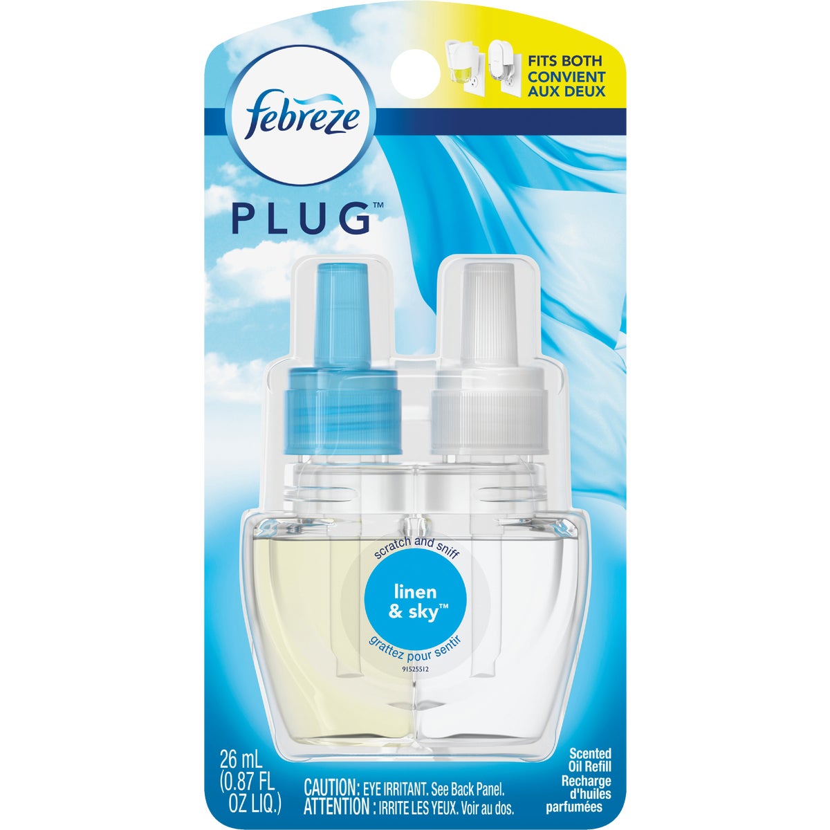 Item 627011, Febreze Plug scented oil refill for Febreze Plug-In Warmer.