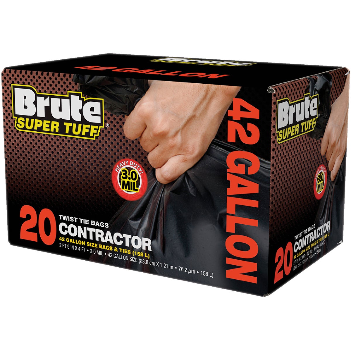 Item 628226, Contractor trash bag is suitable for professional and residential cleanup 
