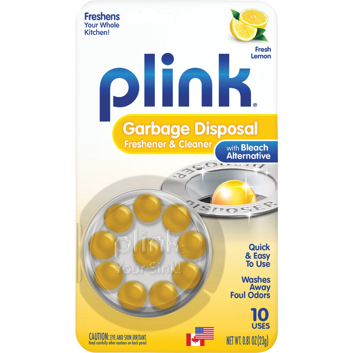 Item 629788, Each Plink contains lemon scented liquid safely encased by a patented 