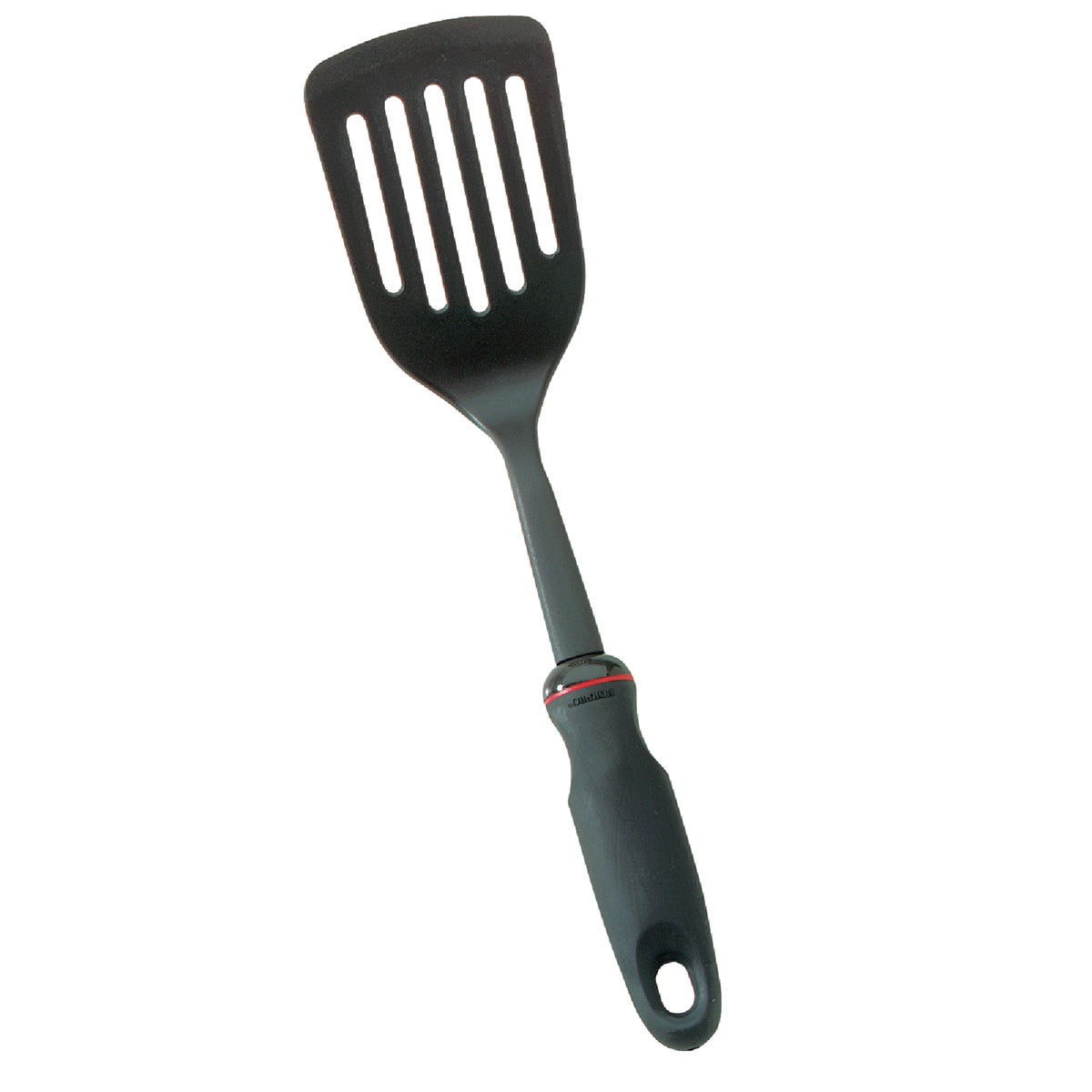 Item 631922, Black nylon turner is perfect for nonstick cookware and stir frying.