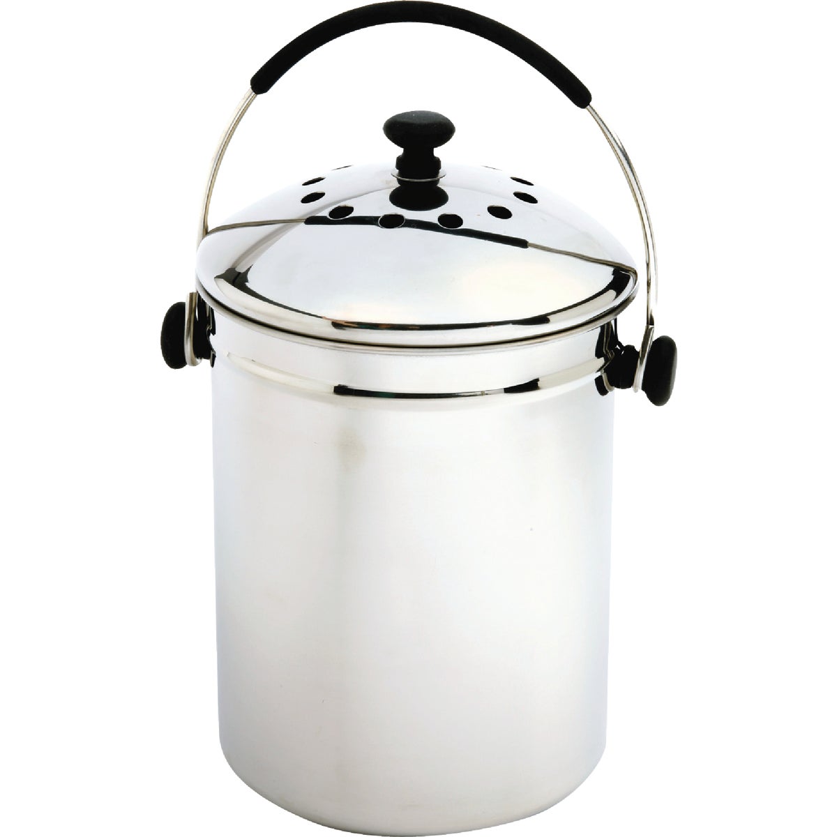 Item 634683, 1 gallon stainless steel compost keeper.