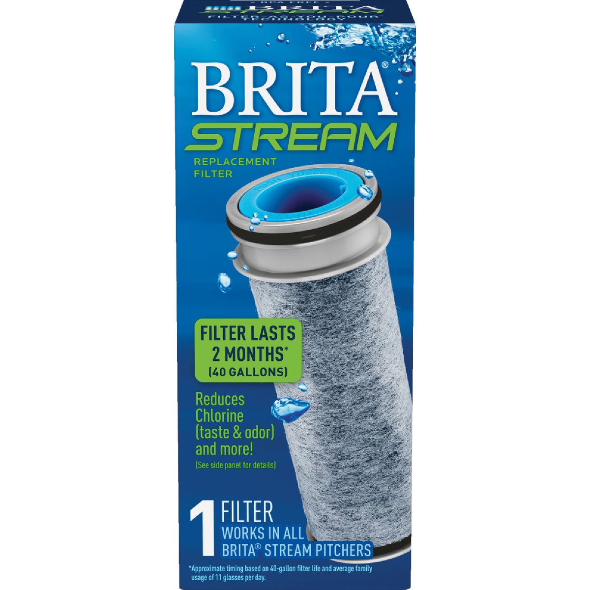 Item 634808, Brita Stream Filter-As-You-Pour Pitcher filter is easy to set up.