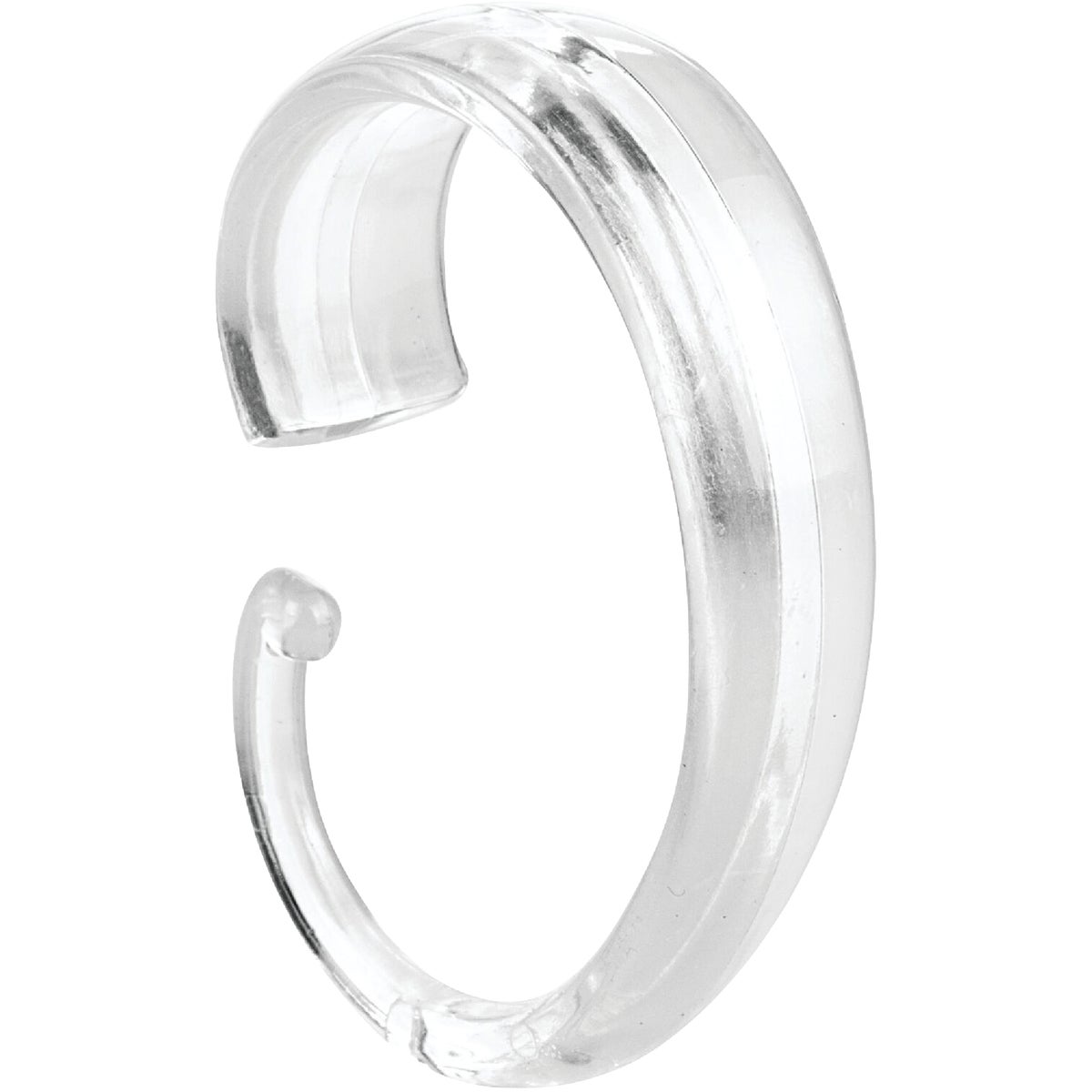 Item 636238, The InterDesign Clear Shower Curtain "C" Hooks are made to easily slide 
