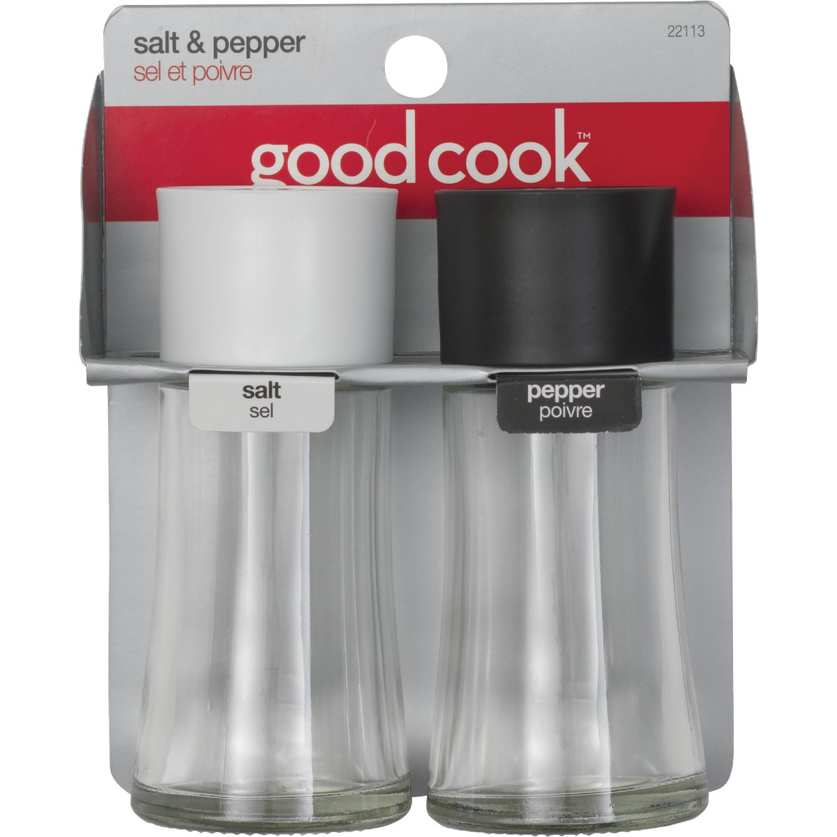 Item 640066, 2 Oz. clear, eco-friendly glass salt and pepper shaker set.