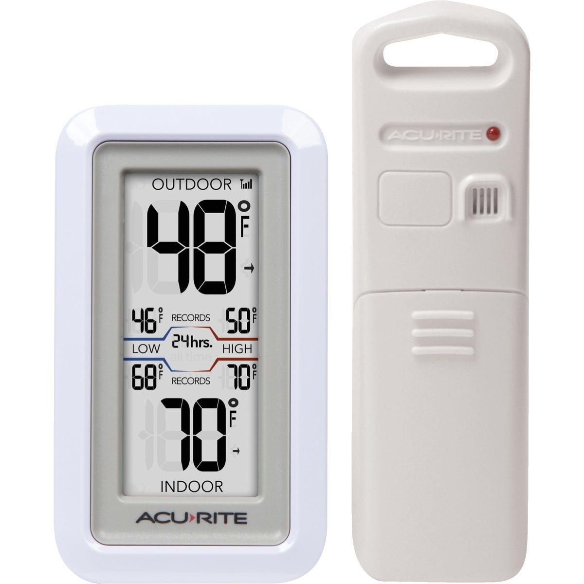 Item 642716, Wireless indoor/outdoor thermometer provides accurate, reliable temperature