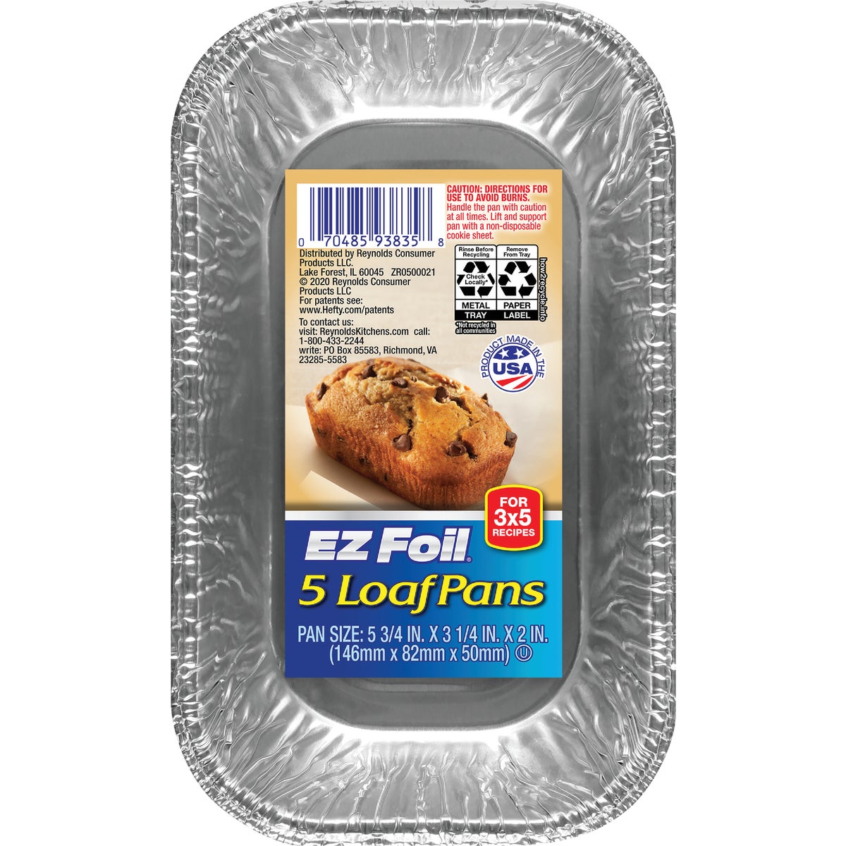 Item 649793, EZ Foil baby loaf pans are reusable, convenient, and sturdy.