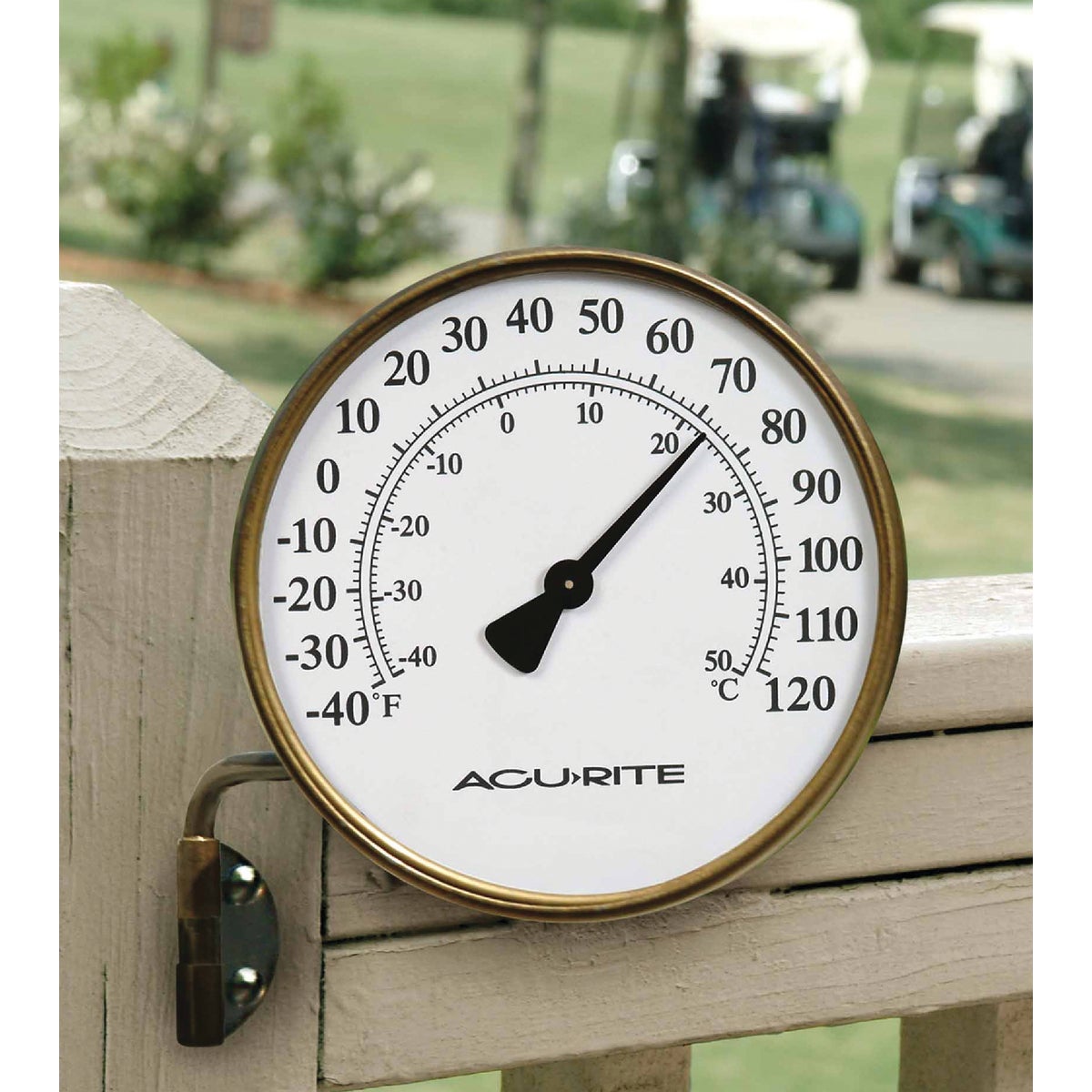 Item 651618, Indoor and outdoor decorative metal thermometer is a high-quality 
