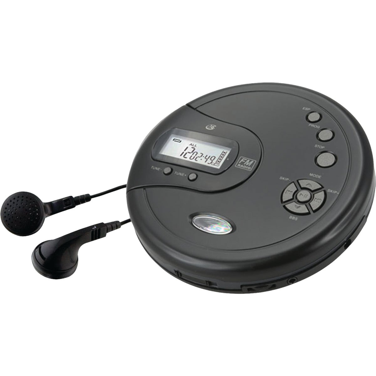 Item 653000, Portable CD player allows you to listen to your favorite CDs and FM radio 