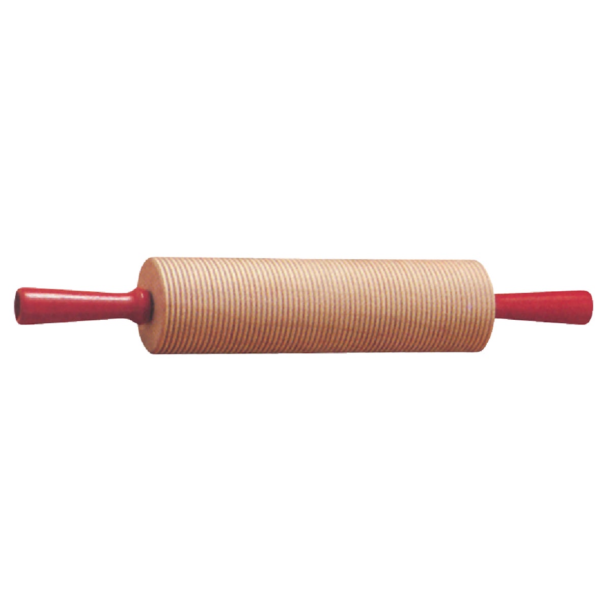 Item 669067, Corrugated (grooved) rolling pin with easy rolling action helps remove air 