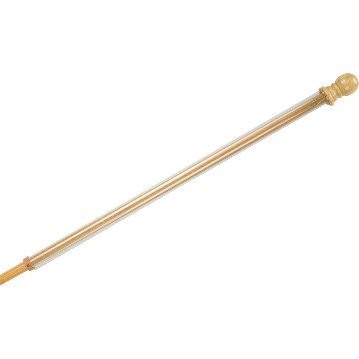 Item 672467, Evergreen 56-inch anti-wrap wood flag pole is a durable flag pole made of 