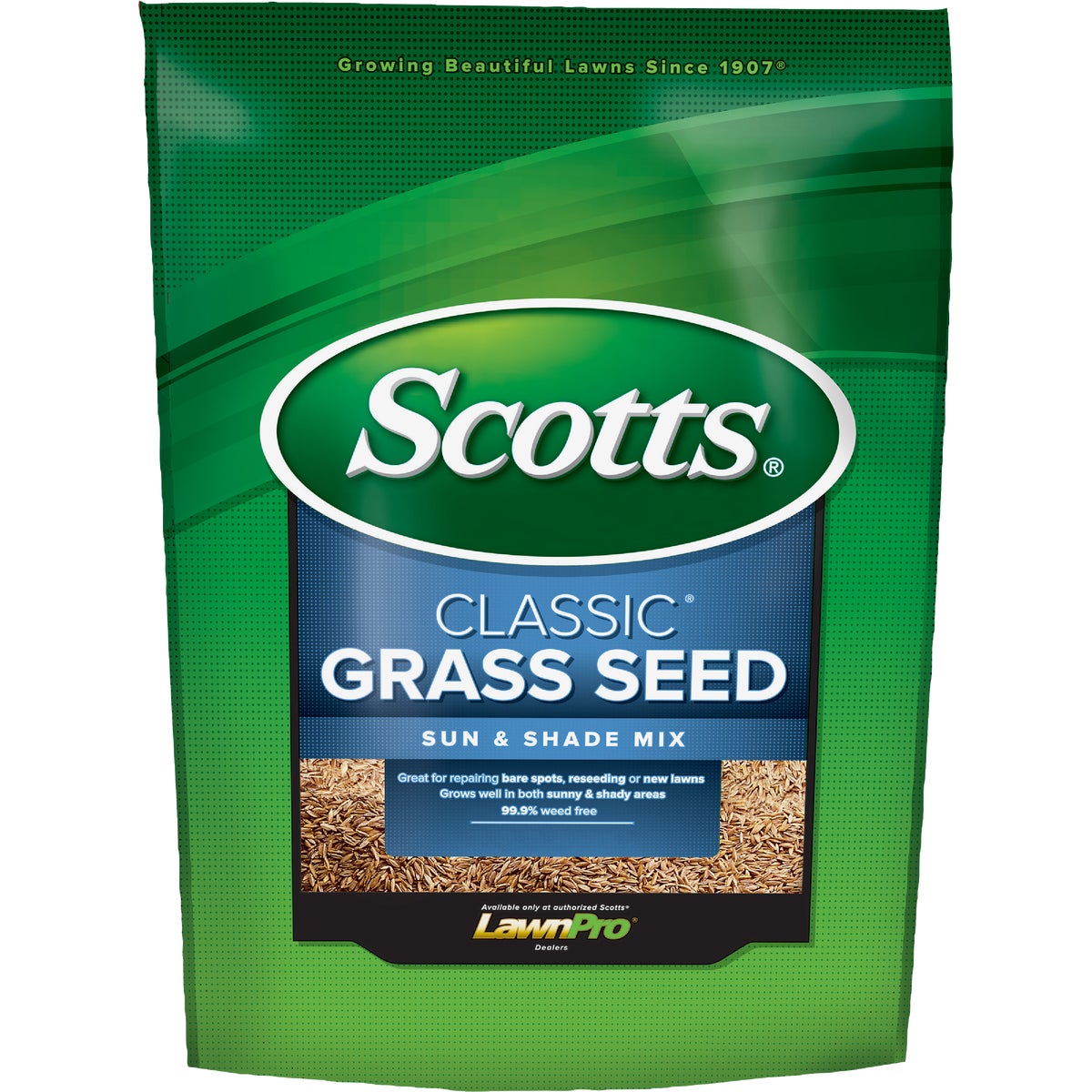 Item 700128, Reliable, all-purpose grass seed mix that grows well in sunny and shady 
