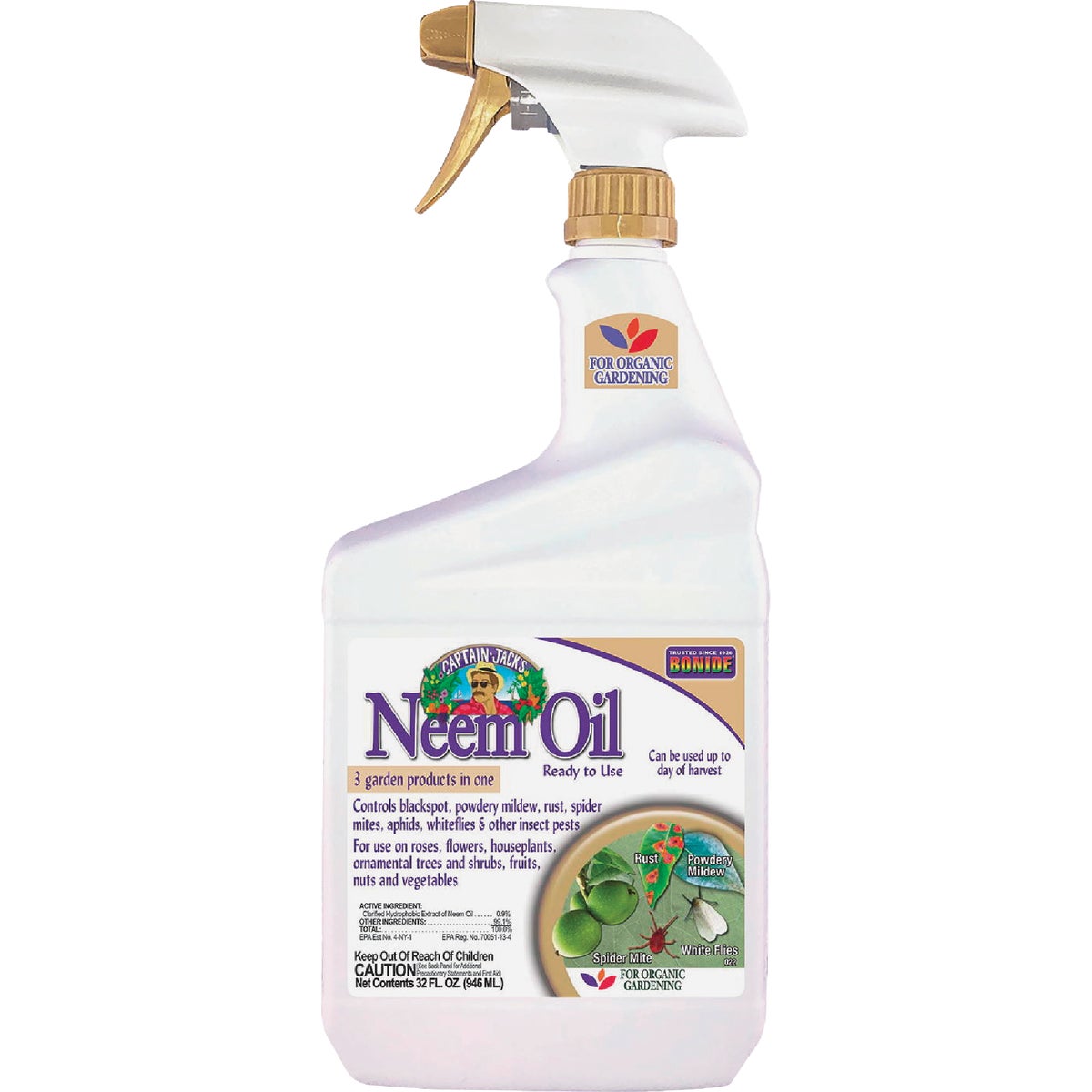 Item 700190, Protect your lawn and garden with Neem Oil from Captain Jack's.
