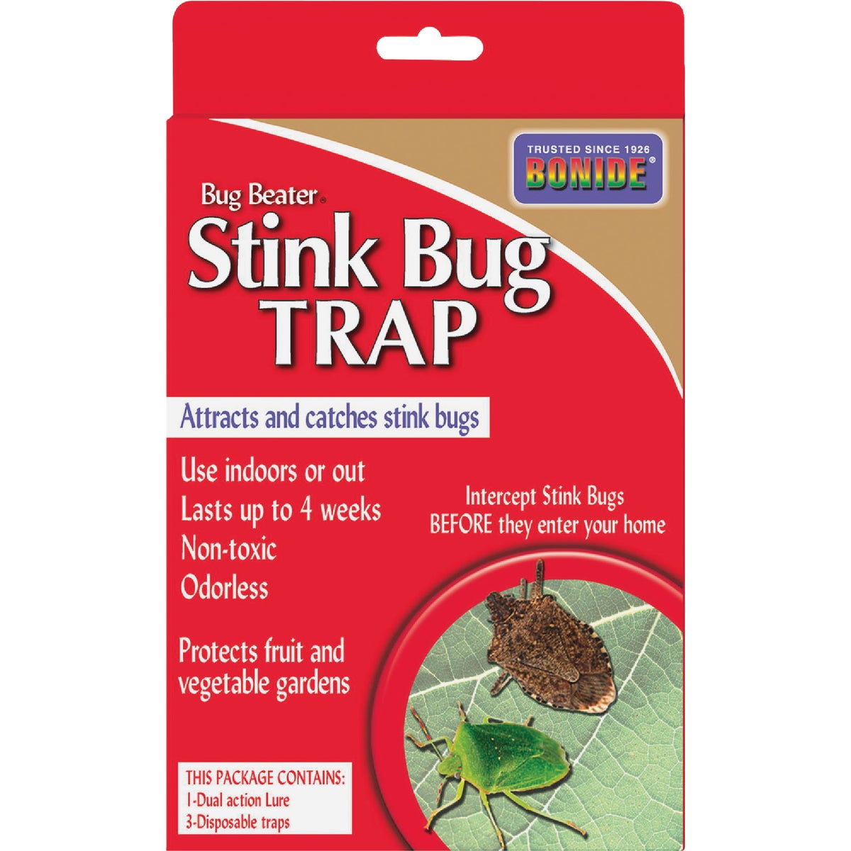 Item 700196, Attract and catch stink bugs before they enter your home with Bonide's Bug 