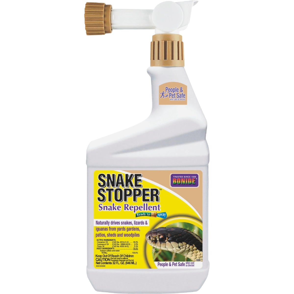Item 700203, Snake Stopper Snake Repellent helps to naturally deter snakes from your 