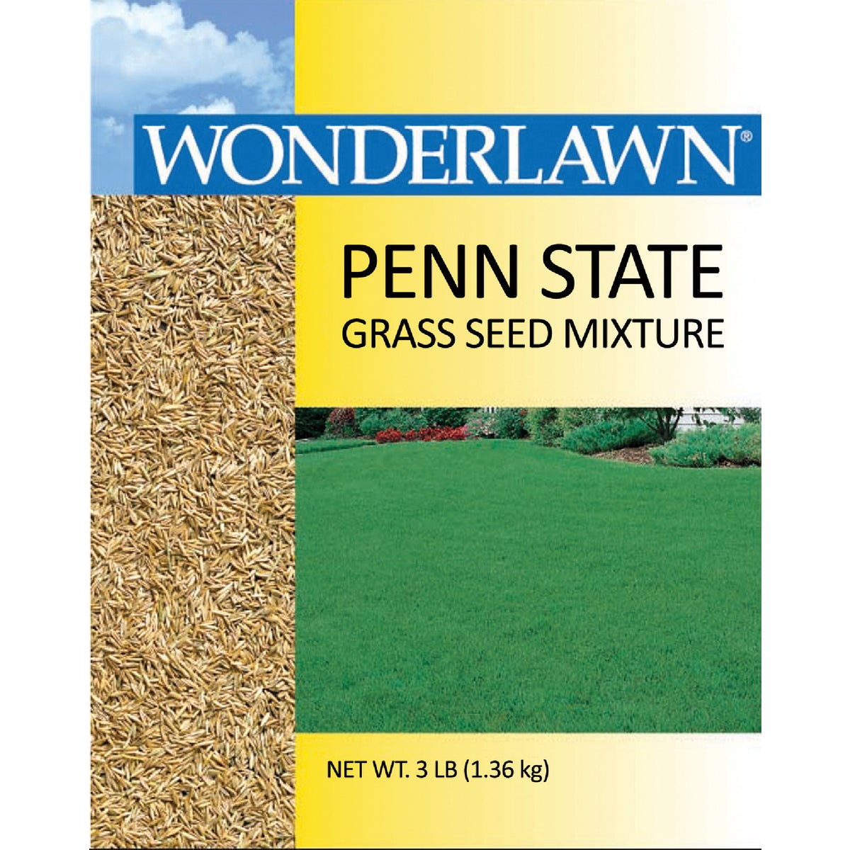 Item 700393, Premium all-purpose grass seed mix for use in sunny to moderately shady 