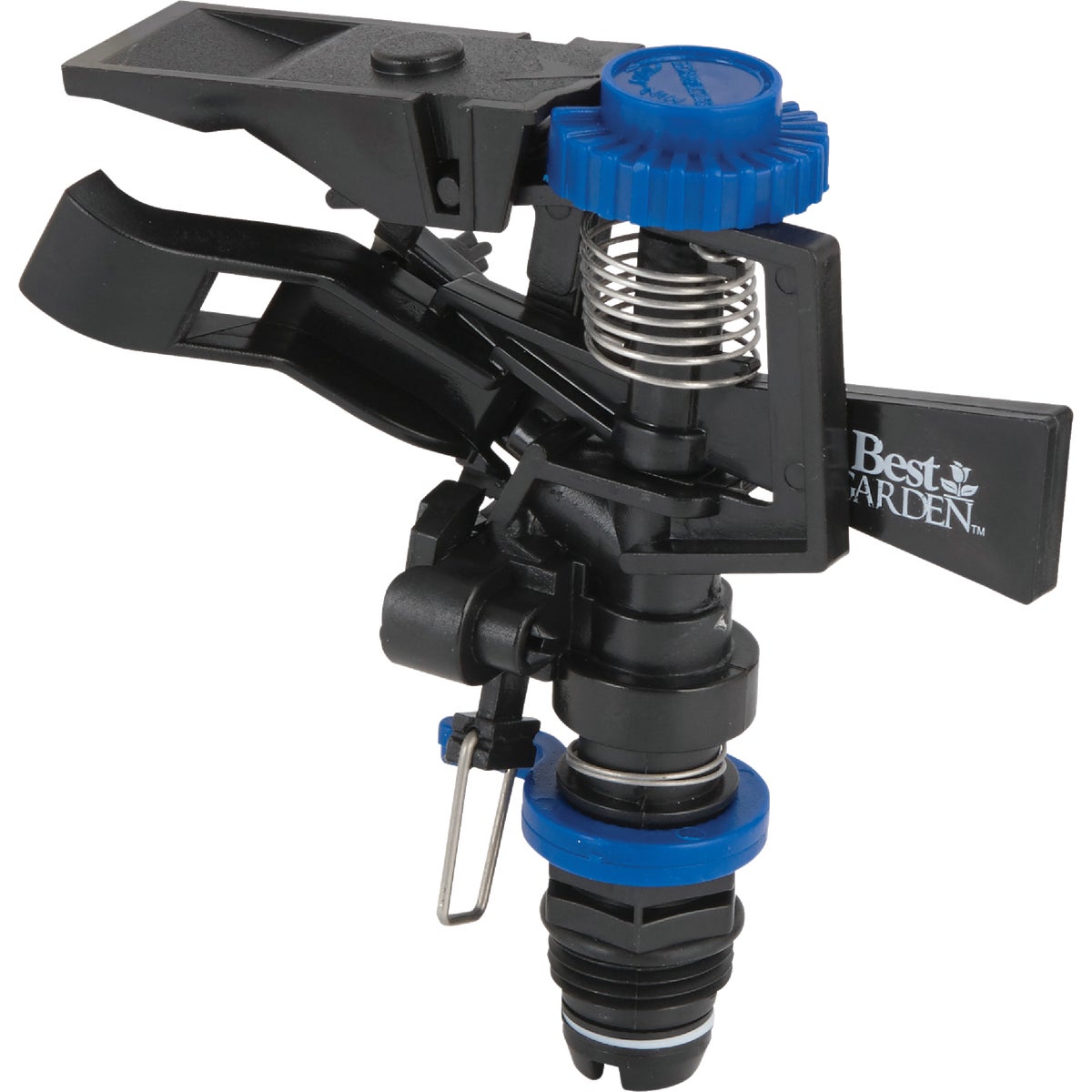 Item 700573, Polymer construction impulse sprinkler head. Covers up to 85 Ft.