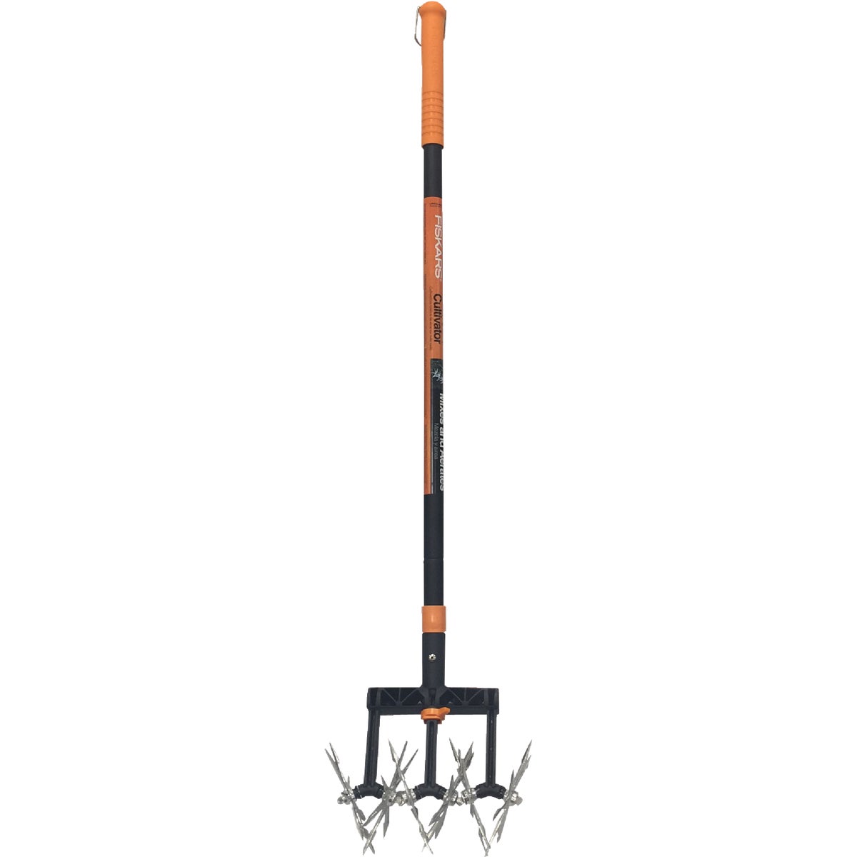 Item 700828, Extendable rotary cultivator has 6 rust-proof aluminum cultivating wheels 