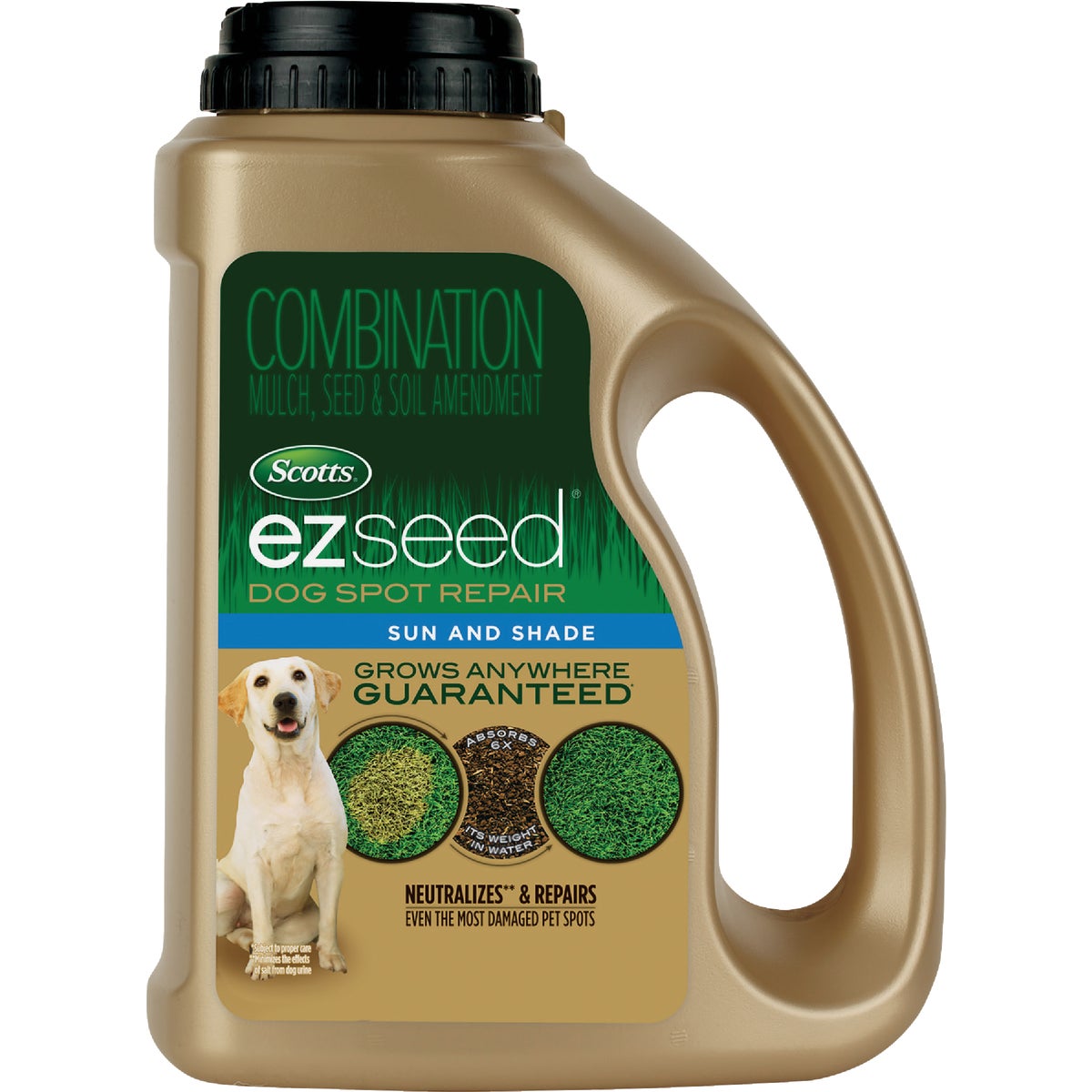 Item 700842, Grass seed that neutralizes and repairs even the most damaged pet spots.
