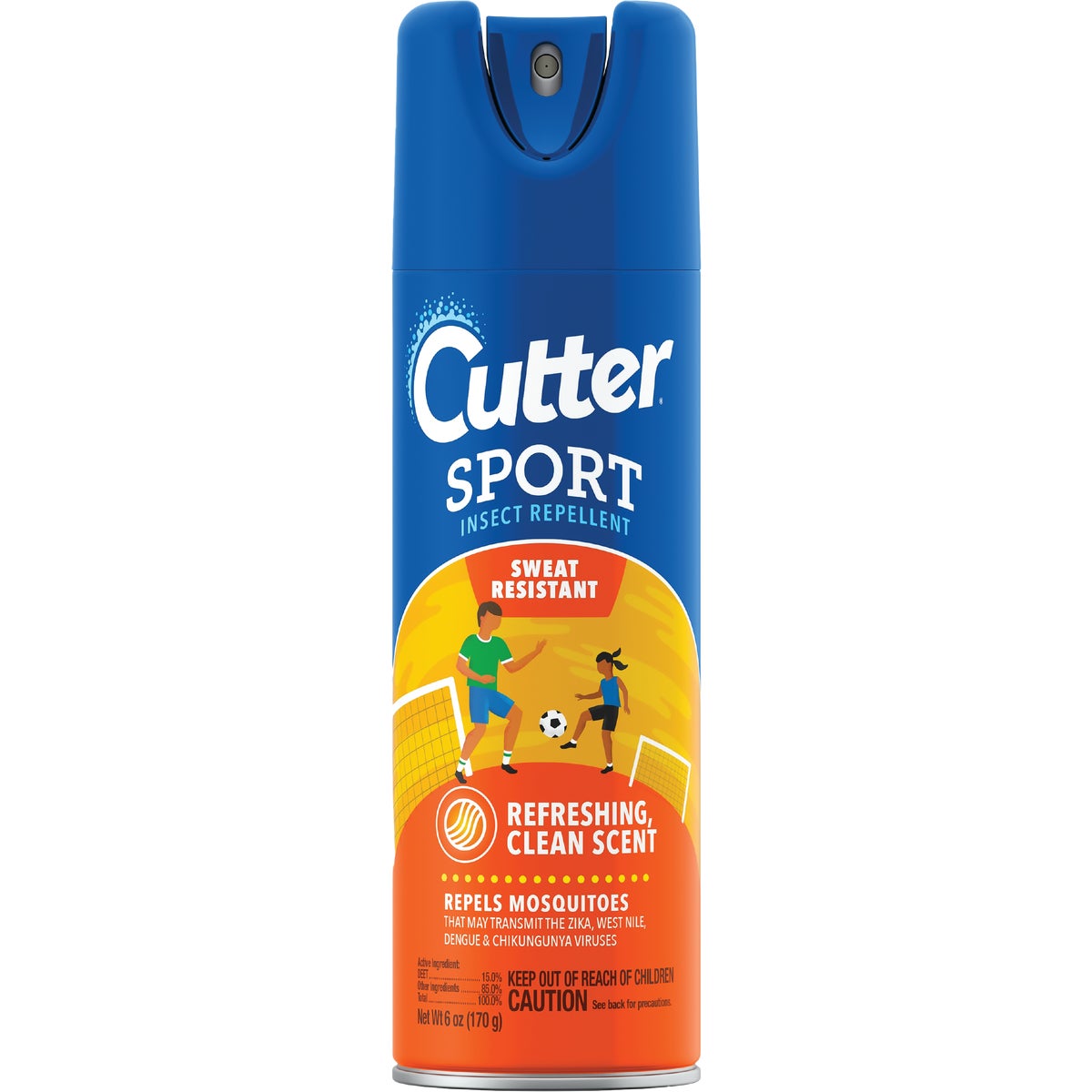 Item 700951, Cutter Sport insect repellent contains 15% DEET.