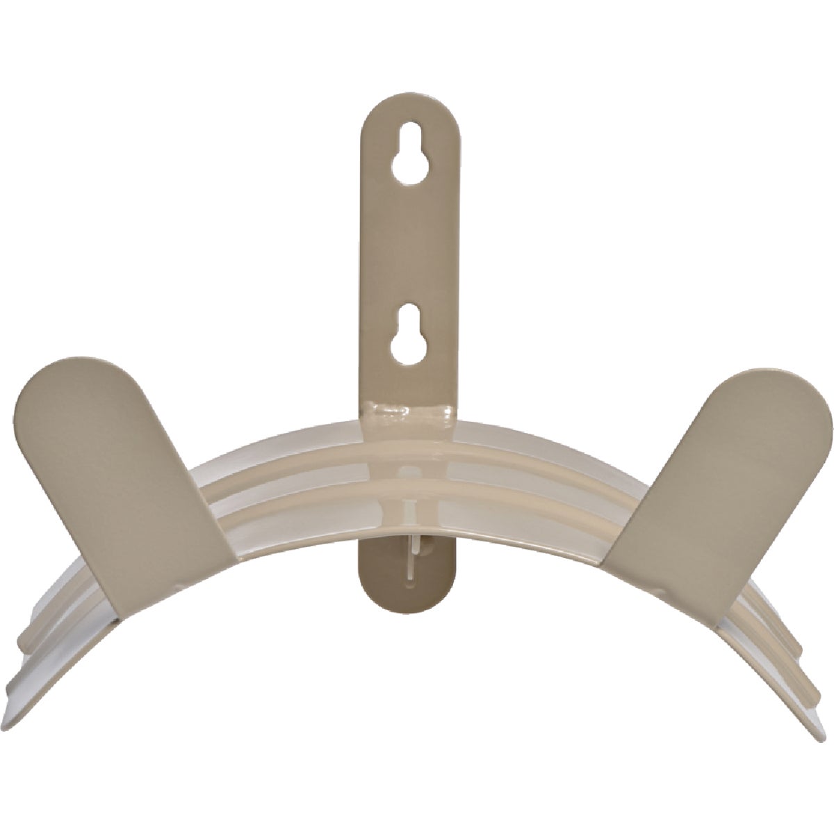 Item 700962, Basic wall mounted hose hanger. Holds up to 125 Ft. of 5/8 In. hose.