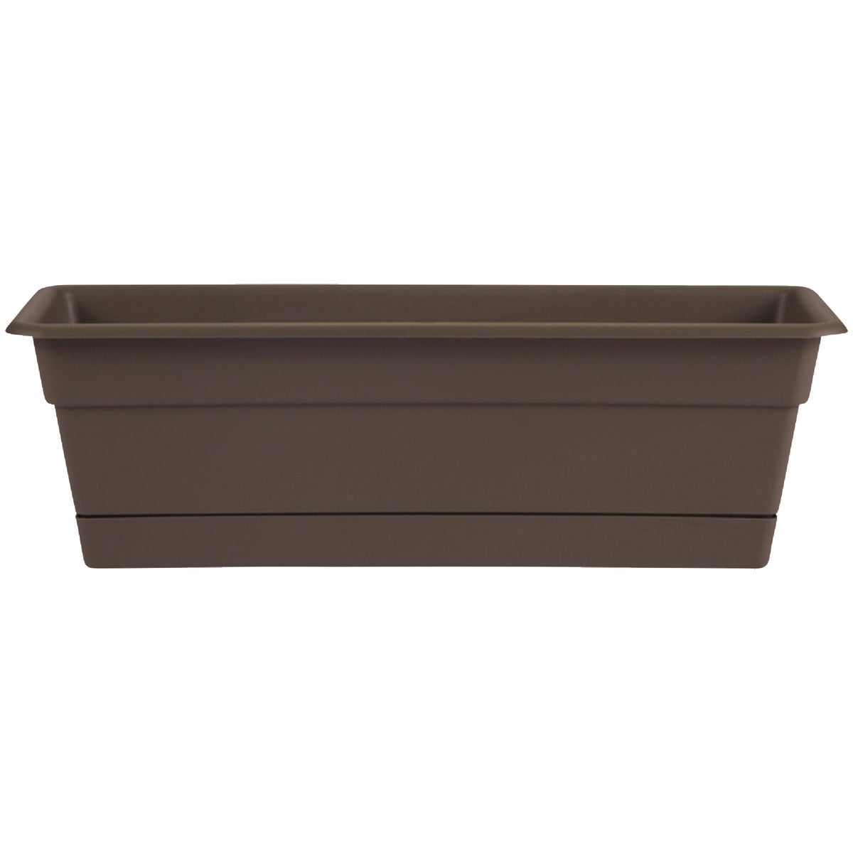 Item 701352, Durable and frostproof resin plastic construction flower box.
