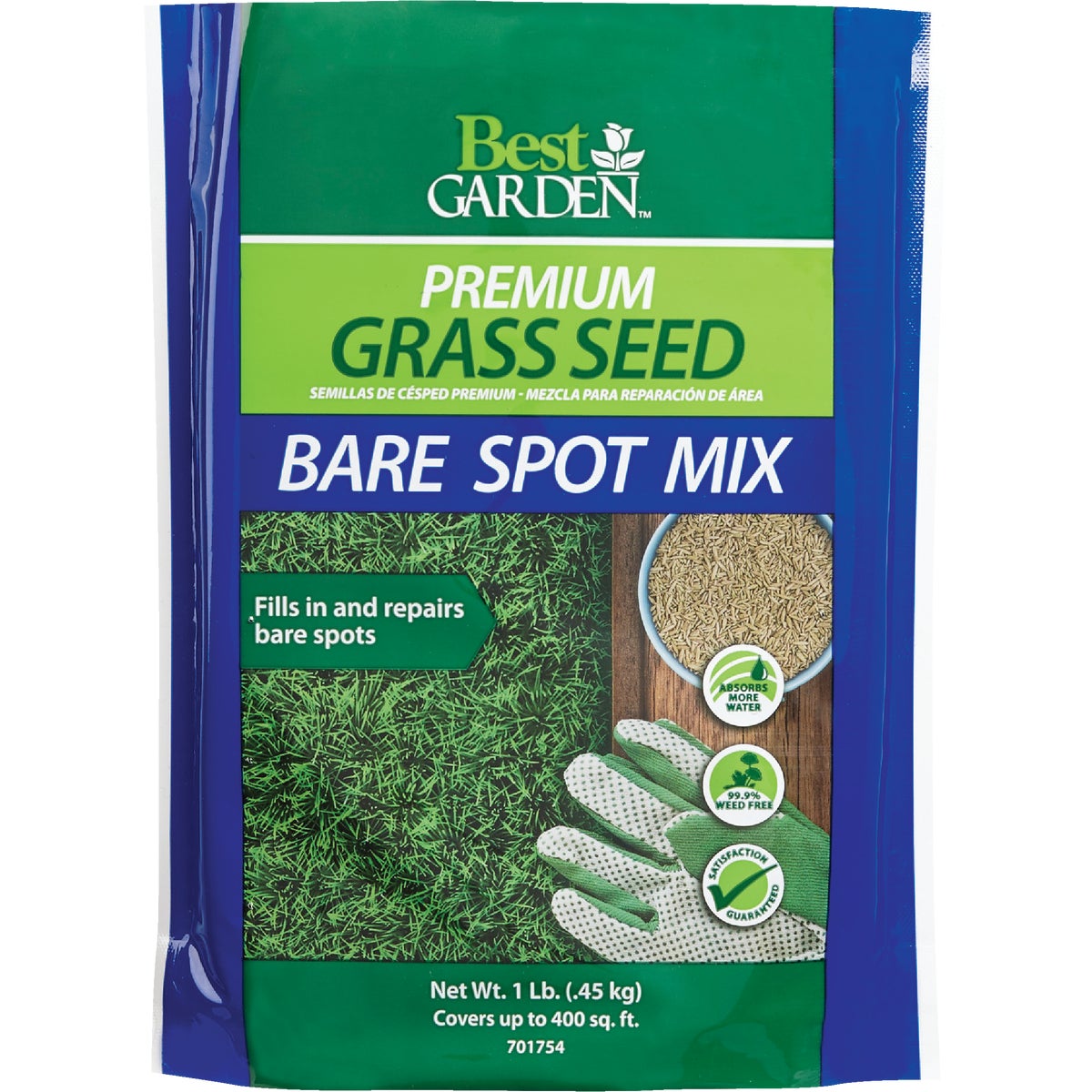 Item 701754, Ideal grass seed for repairing small bare spots or thinning areas quickly 
