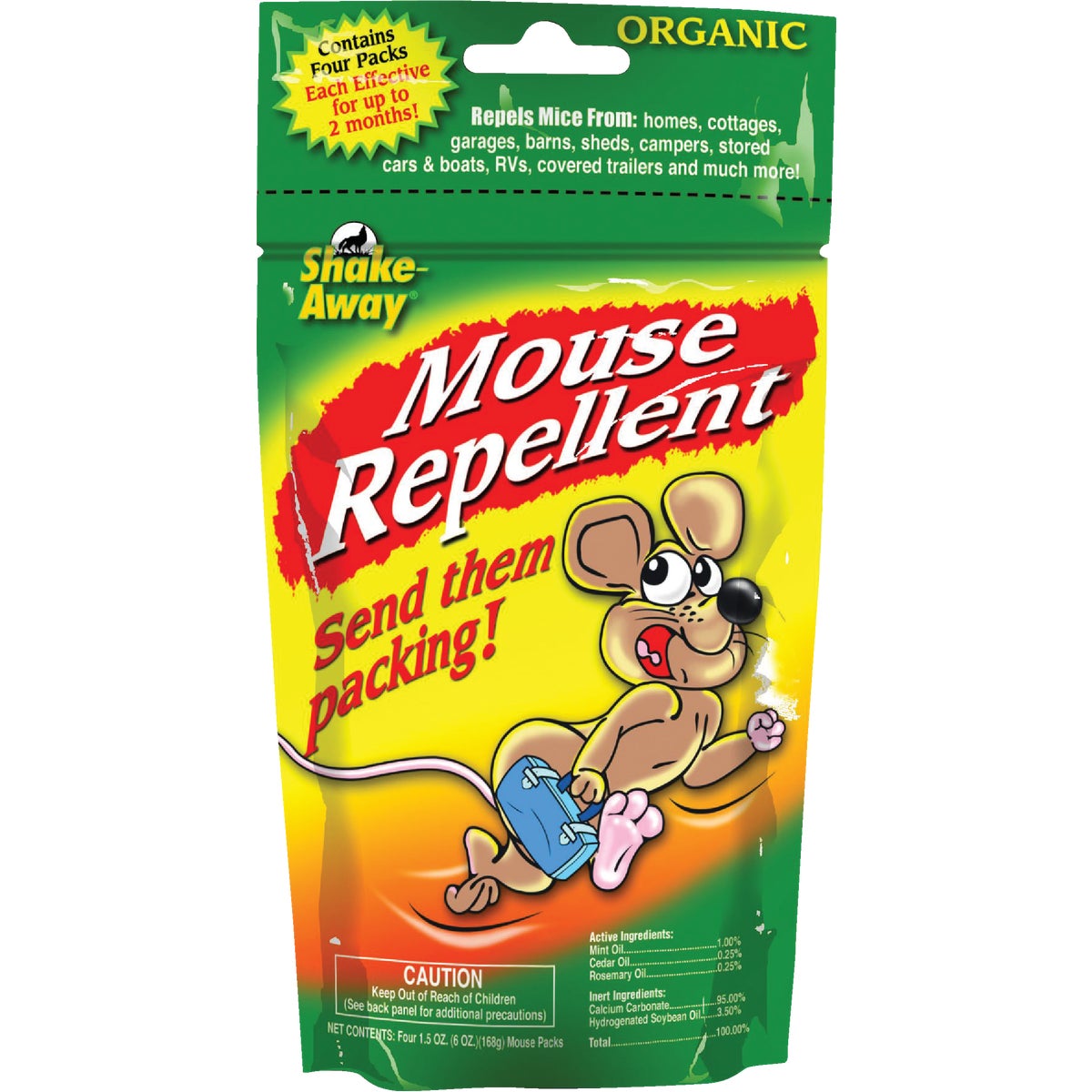 Item 702062, Non-kill method safely repels mice from homes, cottages, barns, sheds, 