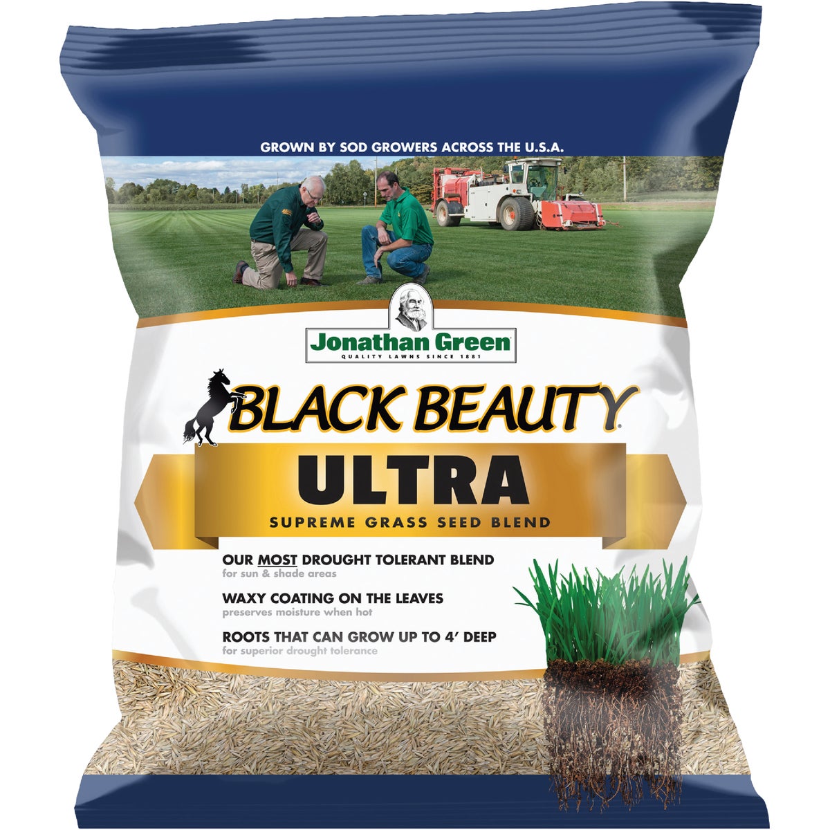 Item 702068, Germinates quickly and fills in damaged lawn areas.