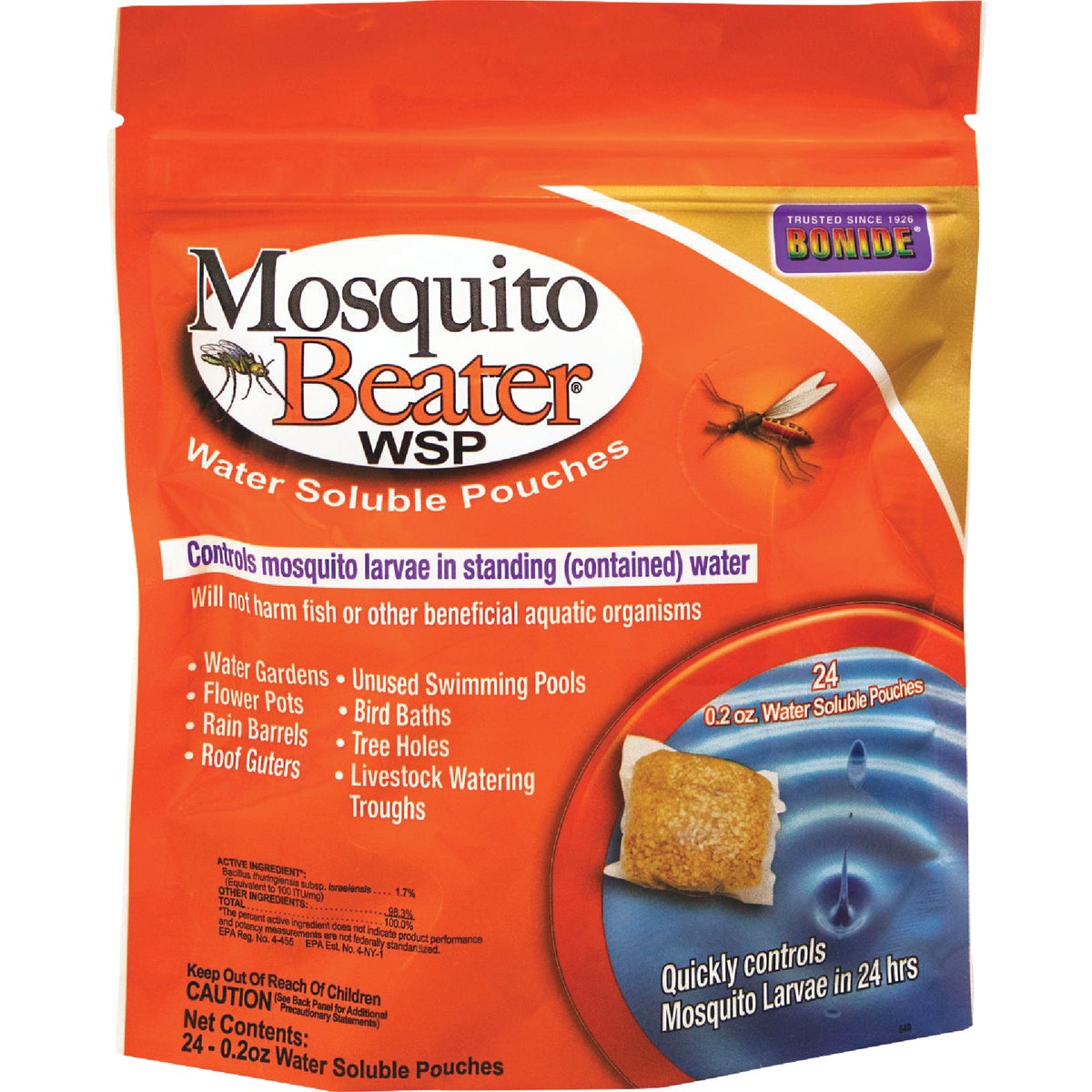 Item 702192, Control mosquito larvae in standing water around your home with Mosquito 
